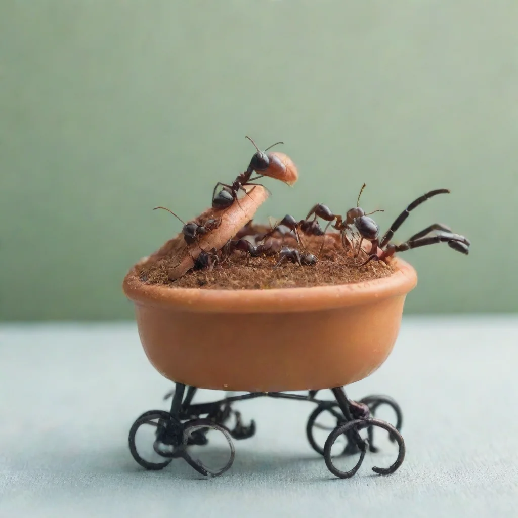 artstation art ants on a baby in a pram confident engaging wow 3