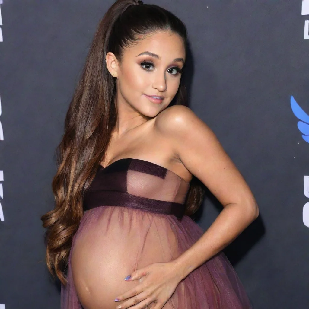 aiartstation art ariana grande pregnant confident engaging wow 3