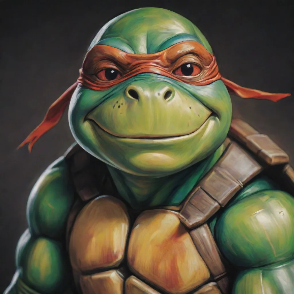 aiartstation art artistic ninja turtle confident engaging wow 3