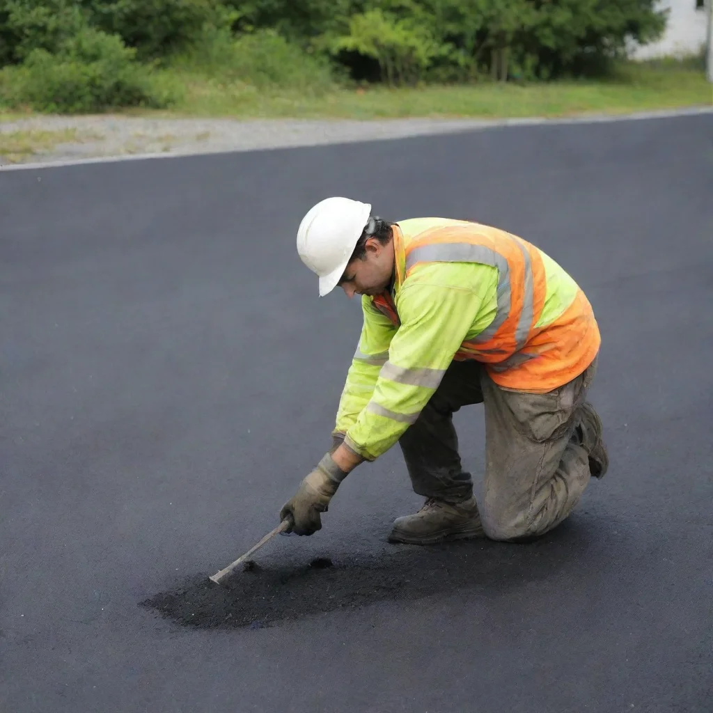 aiartstation art asphalt worker confident engaging wow 3