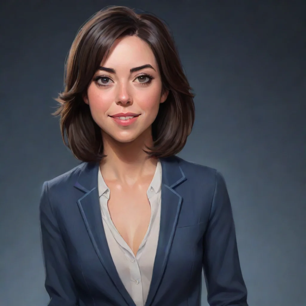 aiartstation art aubrey plaza confident engaging wow 3