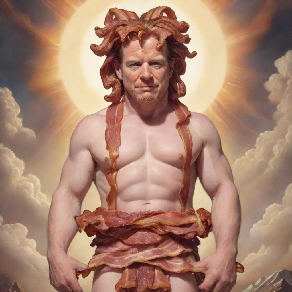 aiartstation art bacon god confident engaging wow 3