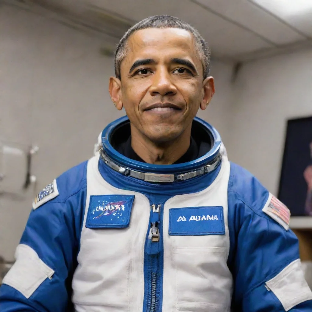 aiartstation art barrack obama in space suit confident engaging wow 3
