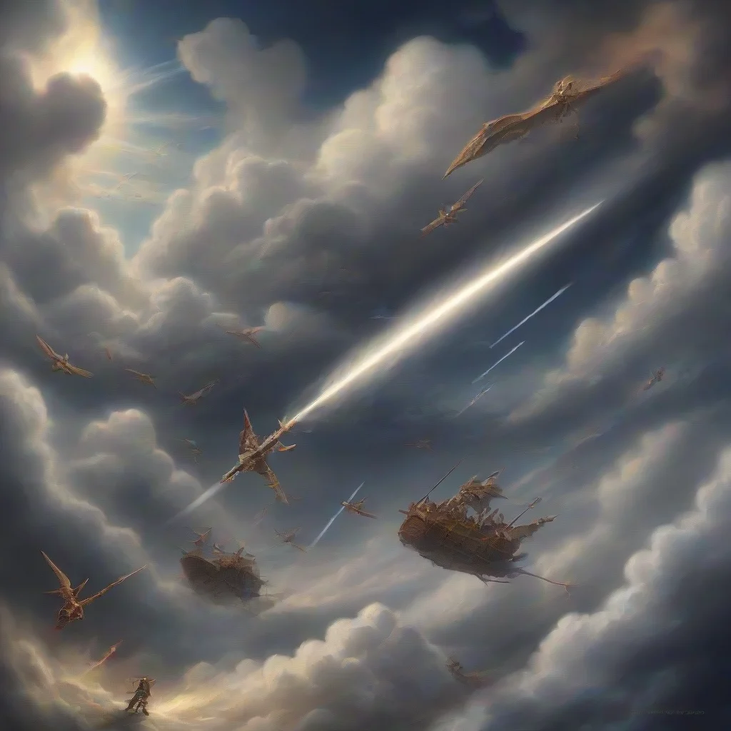 aiartstation art battle through the heavens confident engaging wow 3