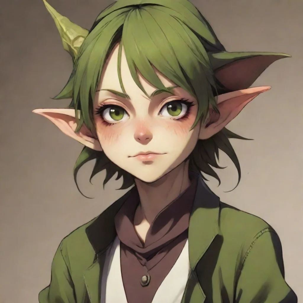 aiartstation art beautiful anime tomboy goblin confident engaging wow 3