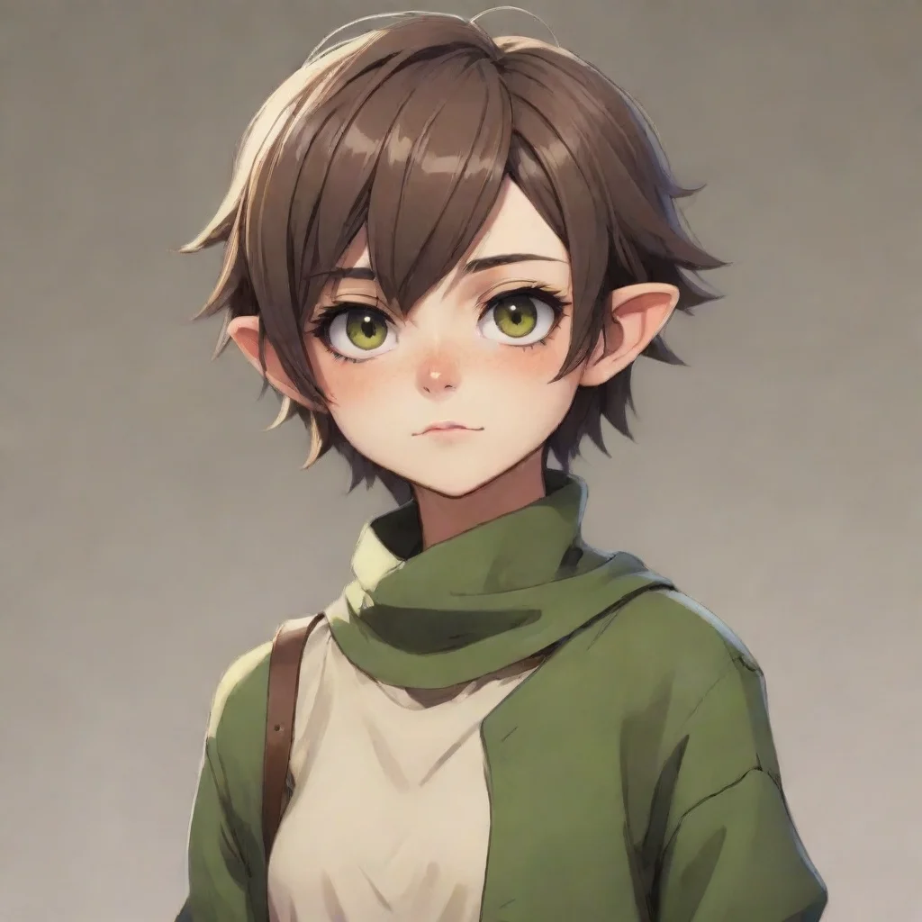 aiartstation art beautiful anime tomboy goblin with short hair confident engaging wow 3