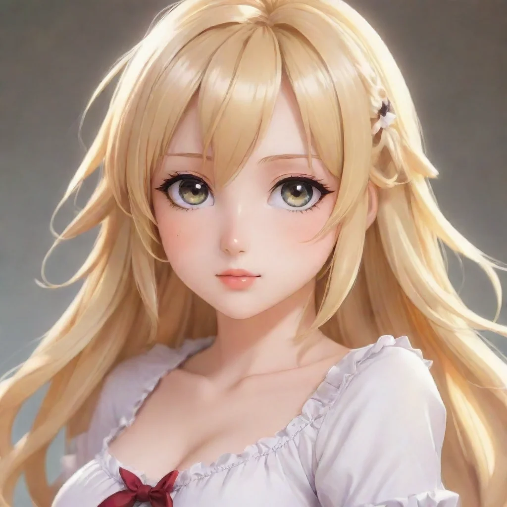 artstation art beautiful blonde anime girl confident engaging wow 3