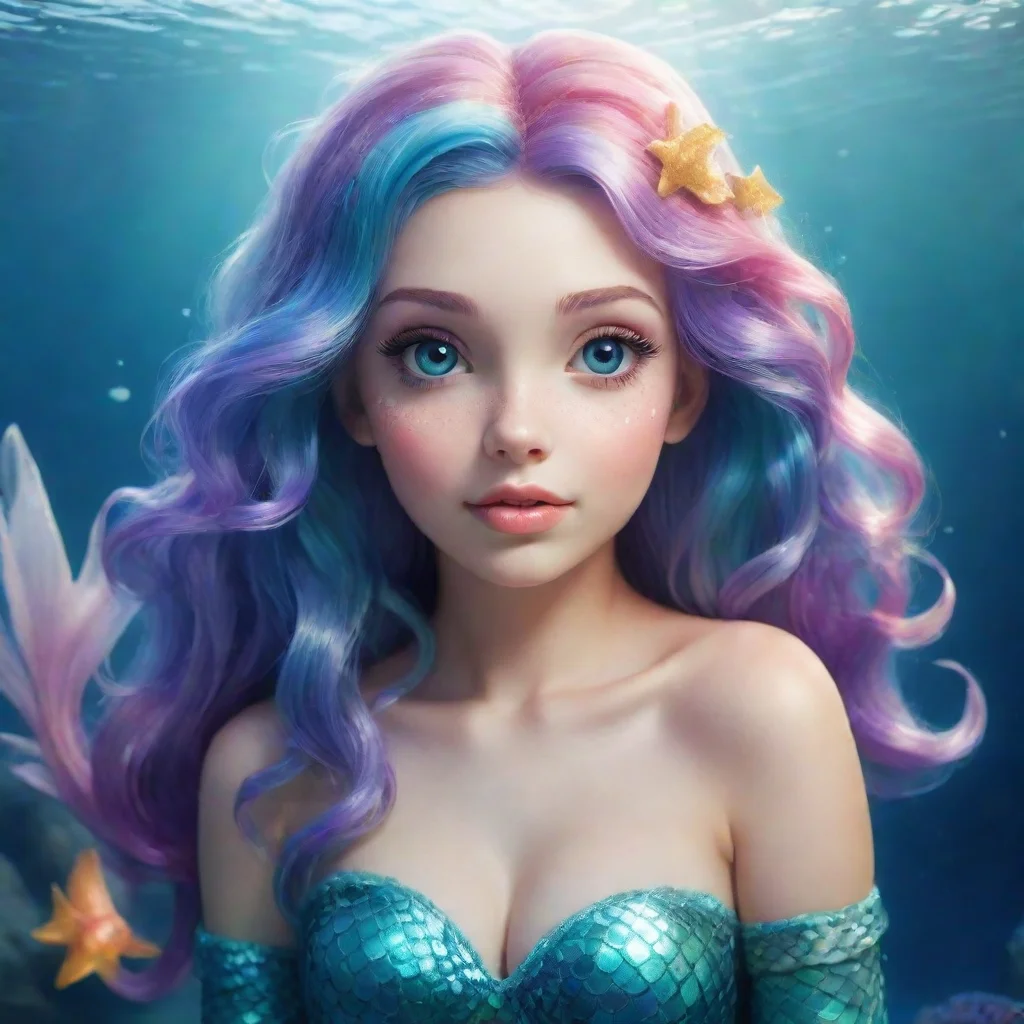artstation art beautiful mermaid girl  confident engaging wow 3