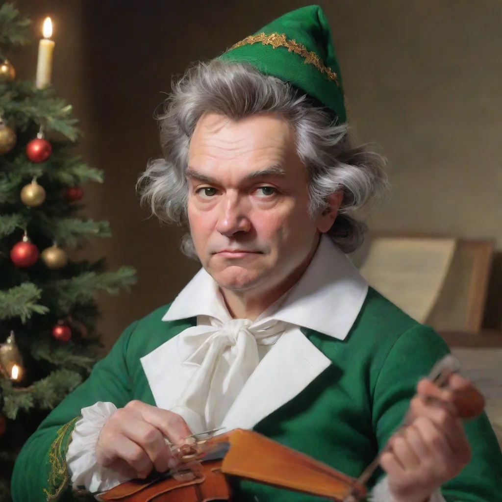 aiartstation art beethoven as an elf confident engaging wow 3