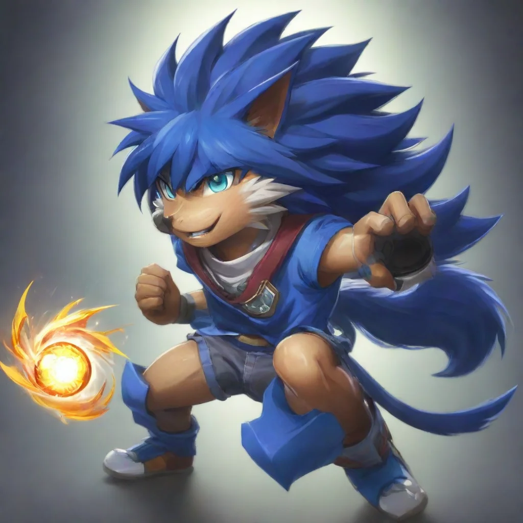 aiartstation art beyblade art anime fenrir confident engaging wow 3