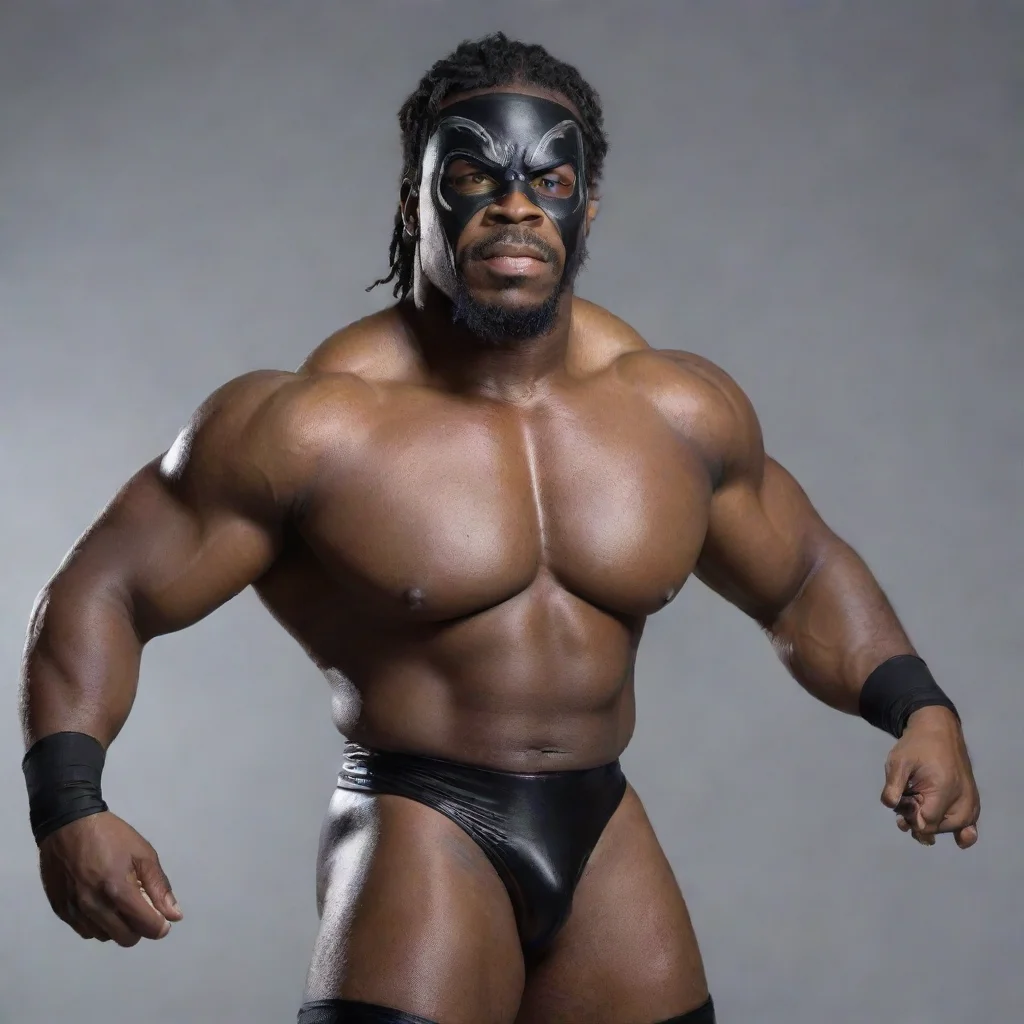 aiartstation art black pro wrestler confident engaging wow 3