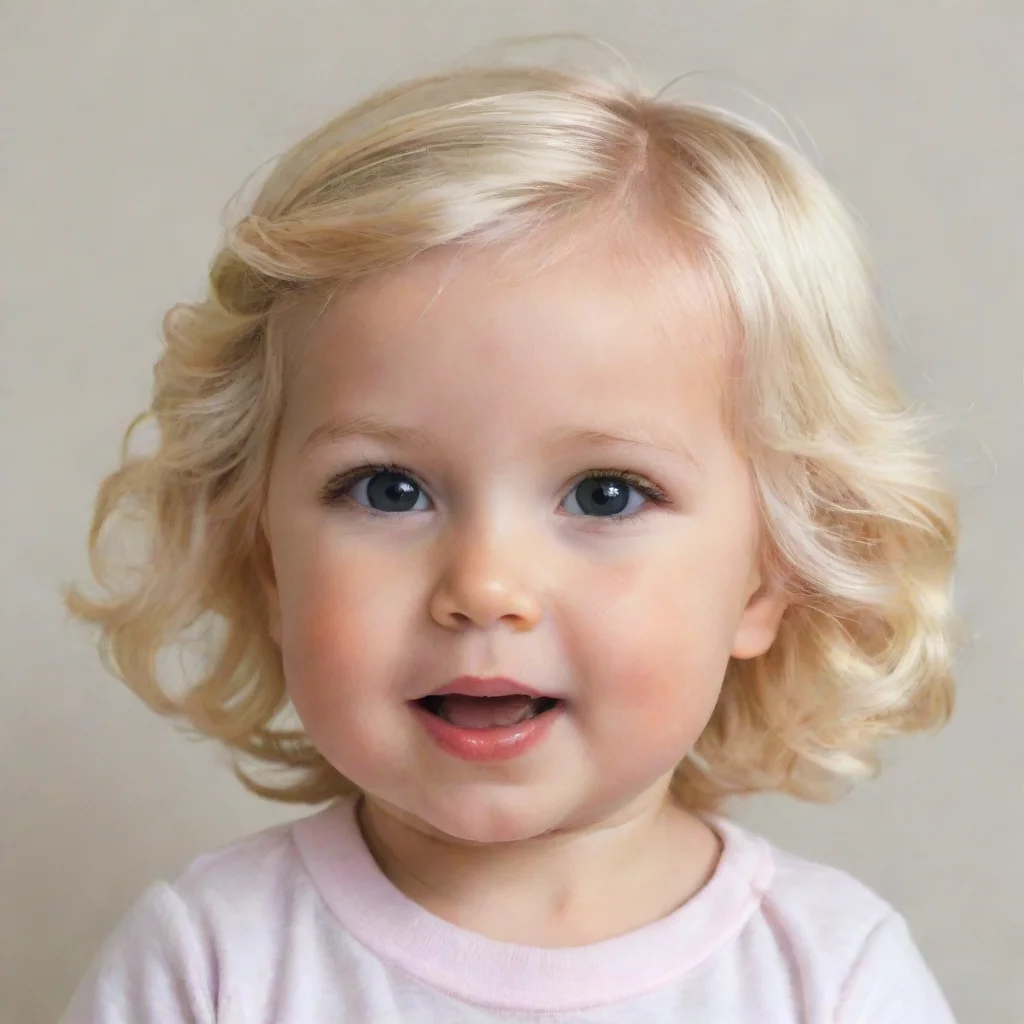 artstation art blonde toddler  confident engaging wow 3