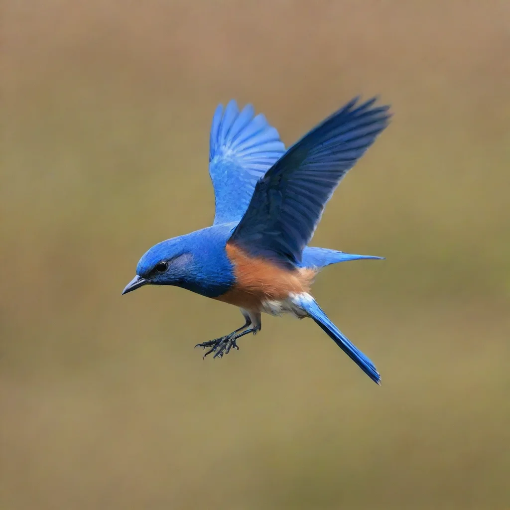 artstation art blue bird flying confident engaging wow 3