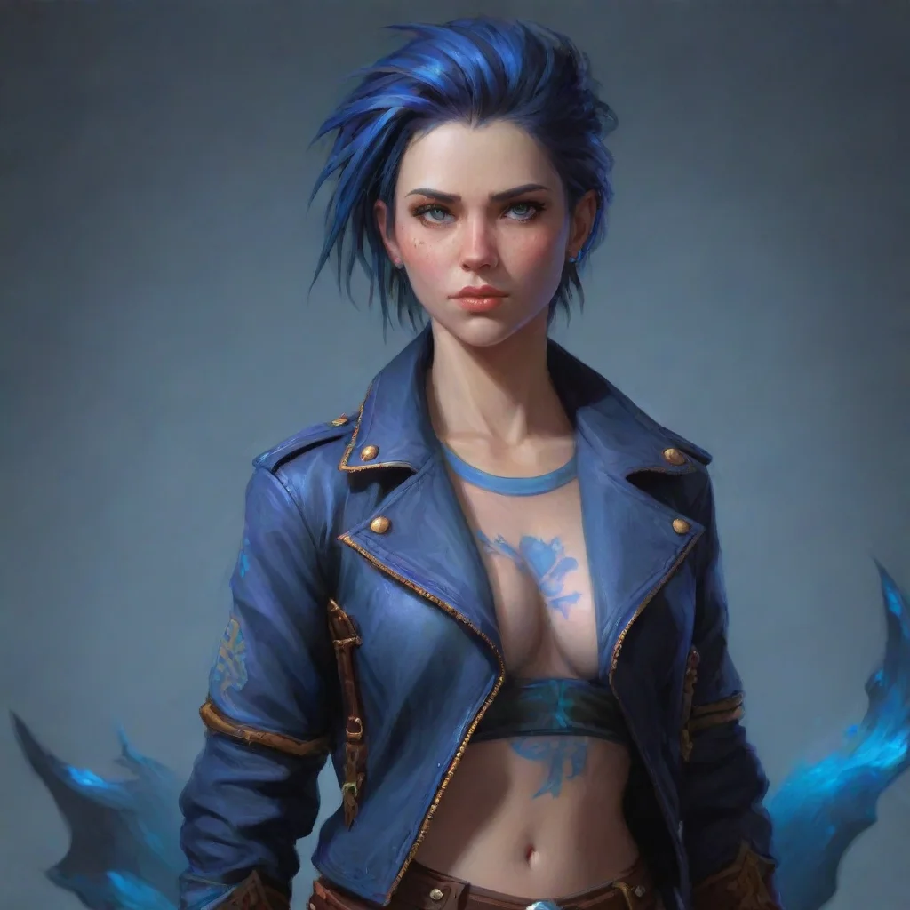 aiartstation art blue confident engaging wow 3