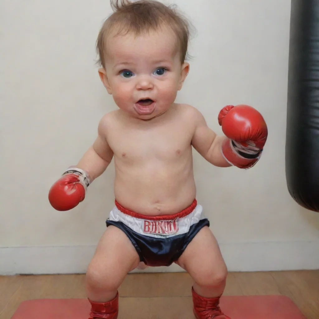 artstation art boxing baby confident engaging wow 3