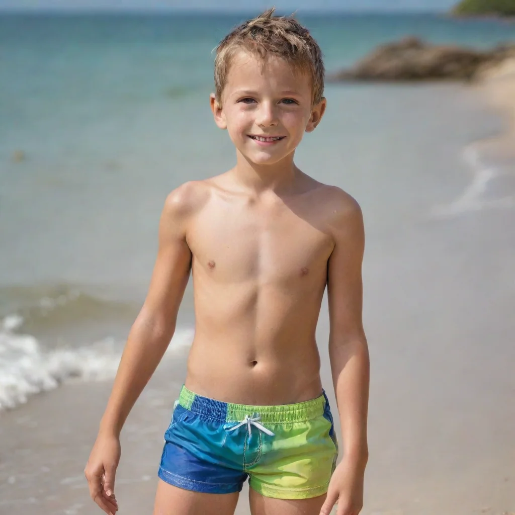 artstation art boy in swimshort amazing awesome portrait 2 confident engaging wow 3