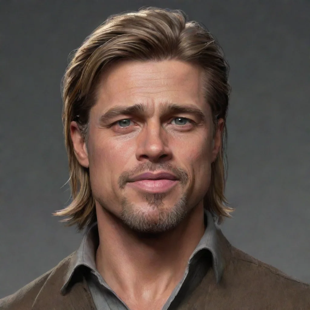 aiartstation art brad pitt confident engaging wow 3