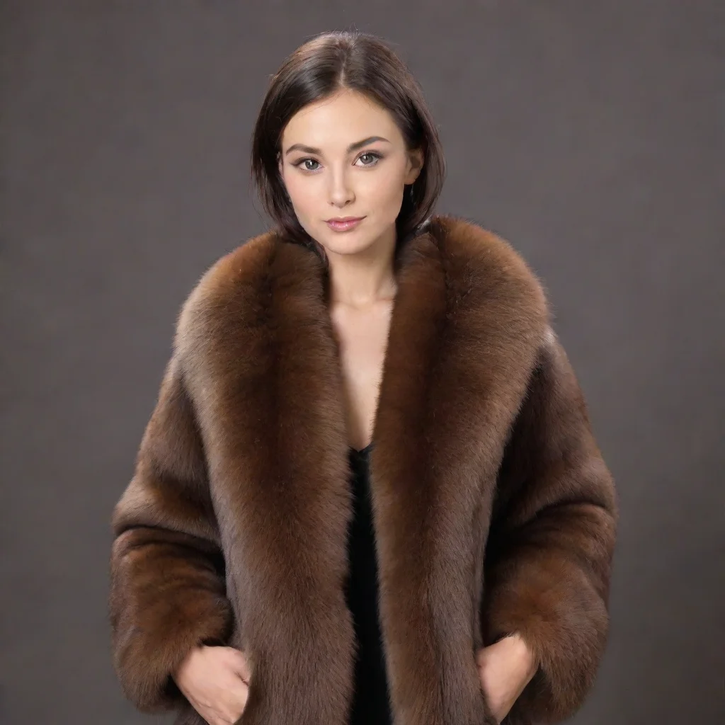aiartstation art brown mink fur covered human confident engaging wow 3