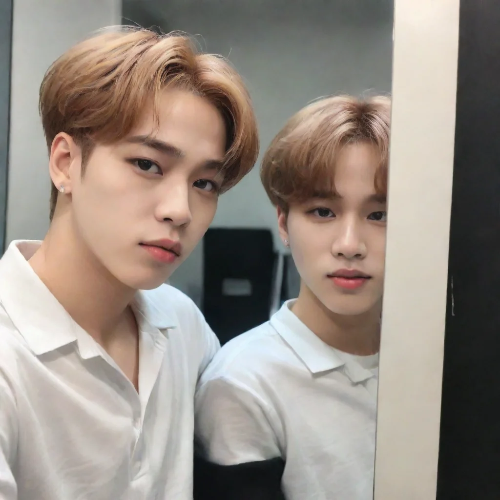 aiartstation art bts jimin mirror selfie hd confident engaging wow 3
