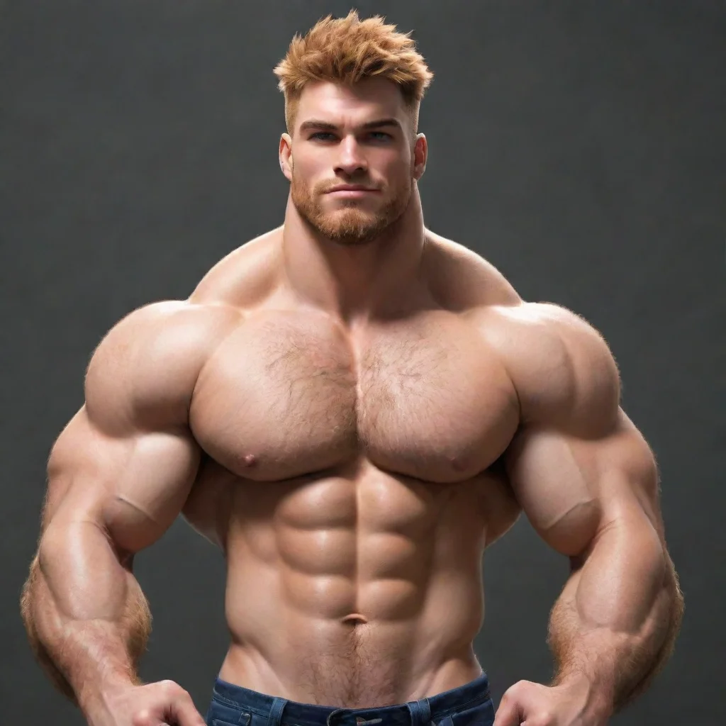 aiartstation art buff jacked shirtless heyna furry confident engaging wow 3