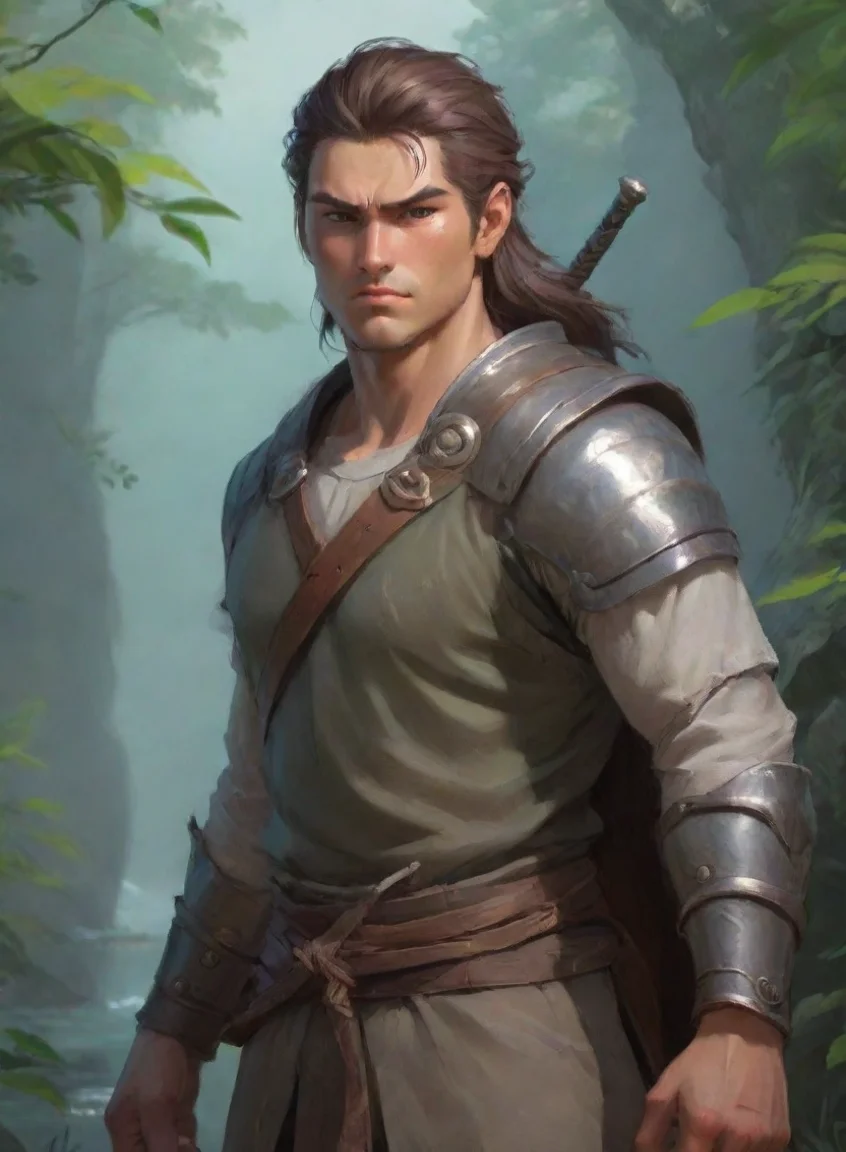 aiartstation art calm warrior peaceful ghibli masculine hd confident engaging wow 3 portrait43