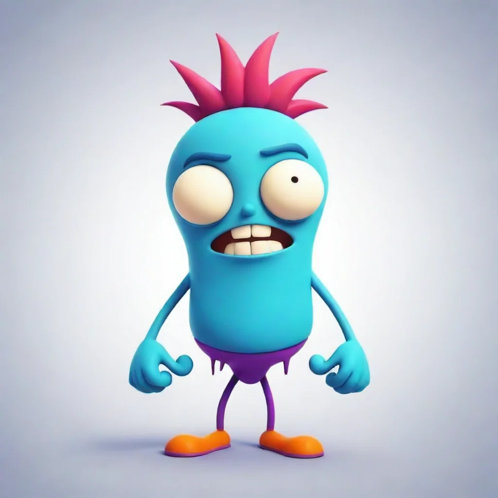 aiartstation art cartoon scitzo abstract character confident engaging wow 3