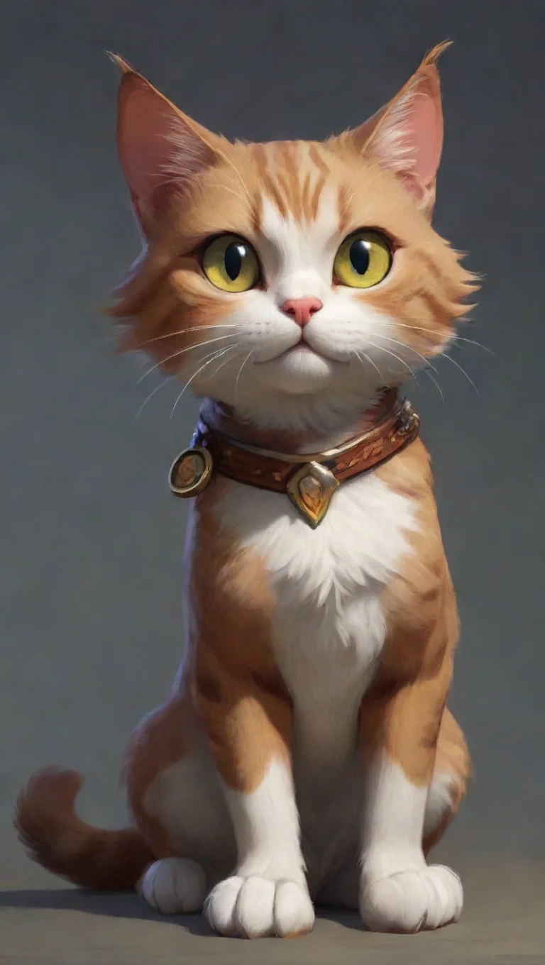 artstation art cat confident engaging wow 3 tall