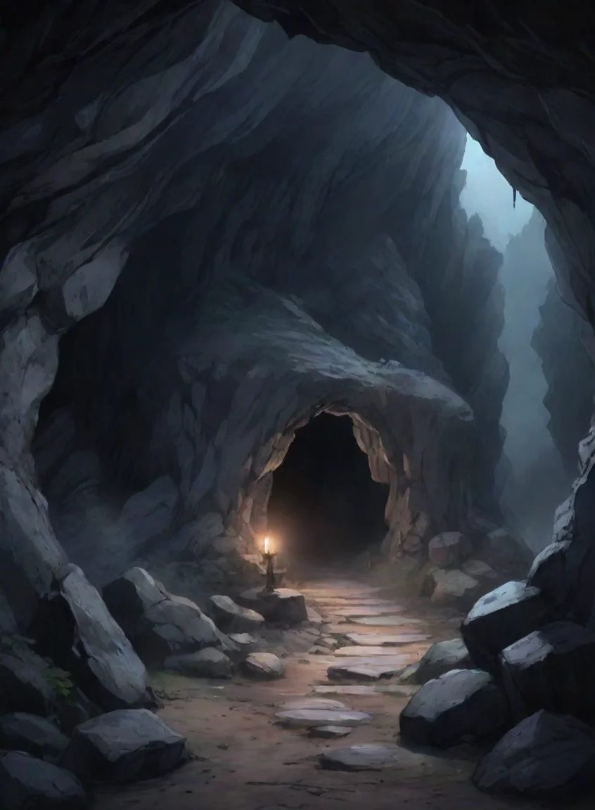 aiartstation art cave spooky hd anime aesthetic detailed environment  confident engaging wow 3 portrait43