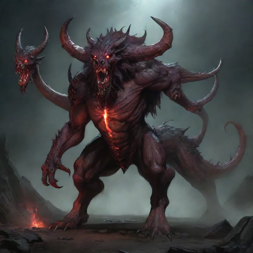 artstation art cerberus demon confident engaging wow 3