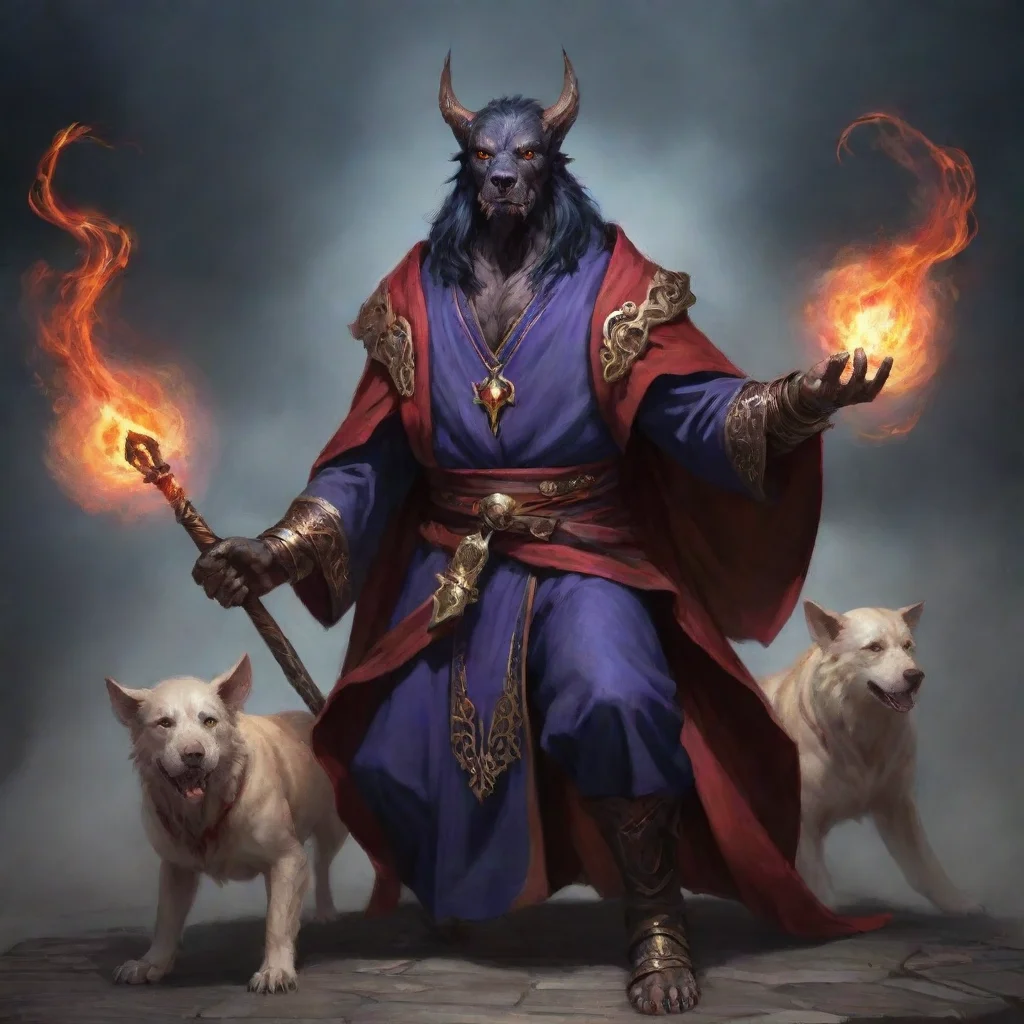 artstation art cerberus the mage confident engaging wow 3