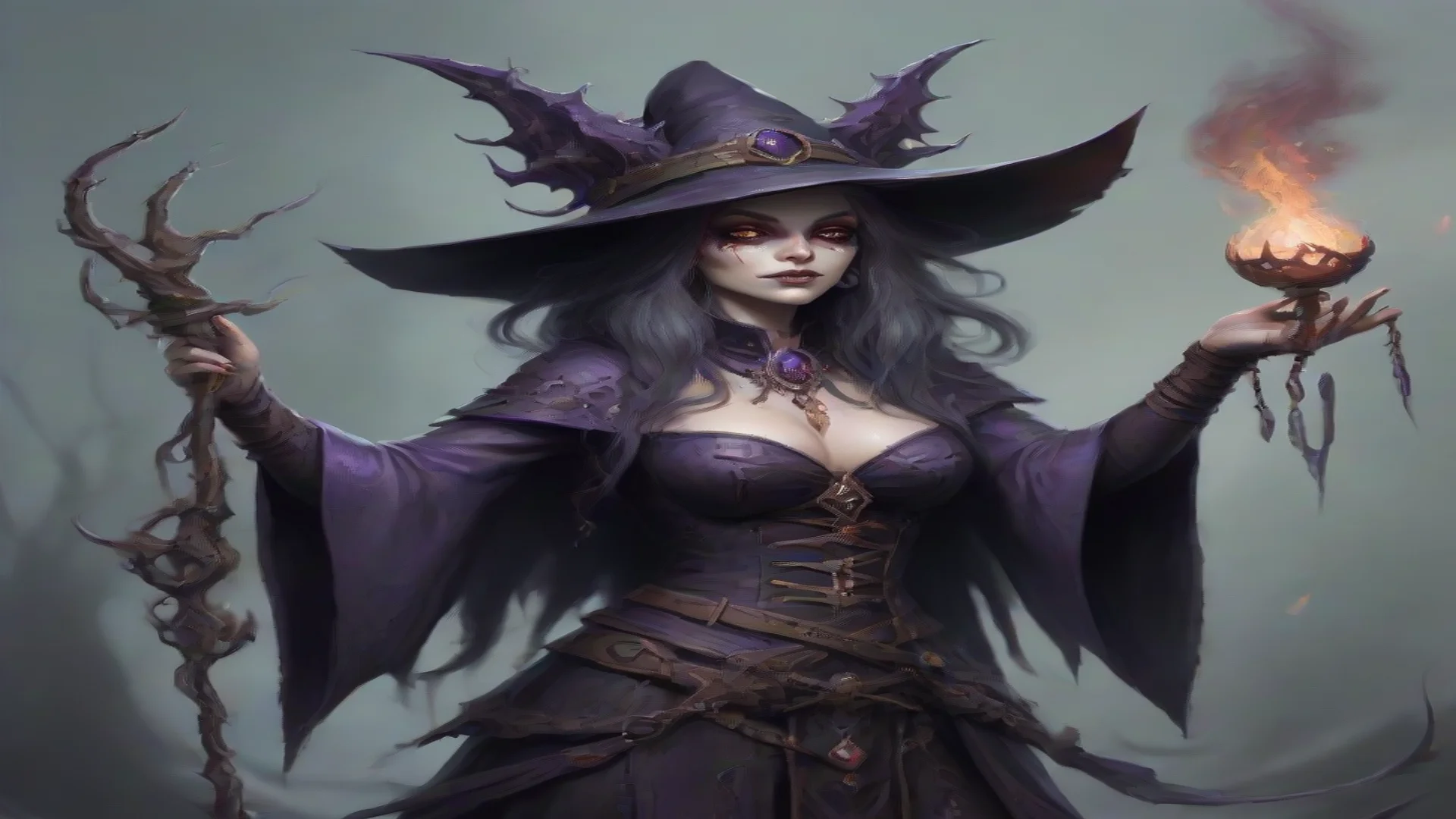 aiartstation art chaos witchcrafter madame verre confident engaging wow 3 wide
