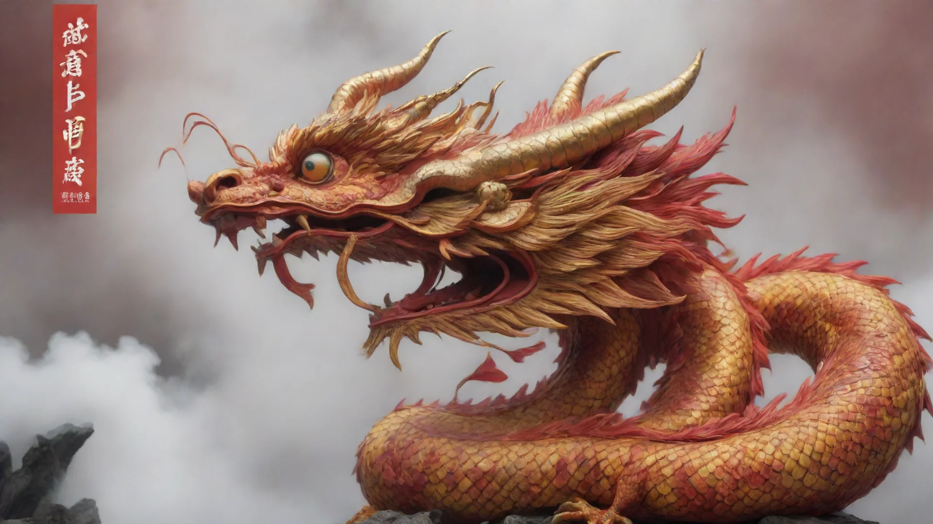 artstation art chinese dragon confident engaging wow 3 wide