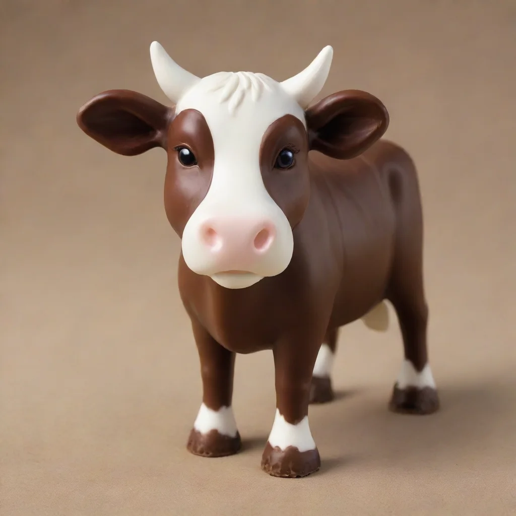 aiartstation art chocolate cow confident engaging wow 3
