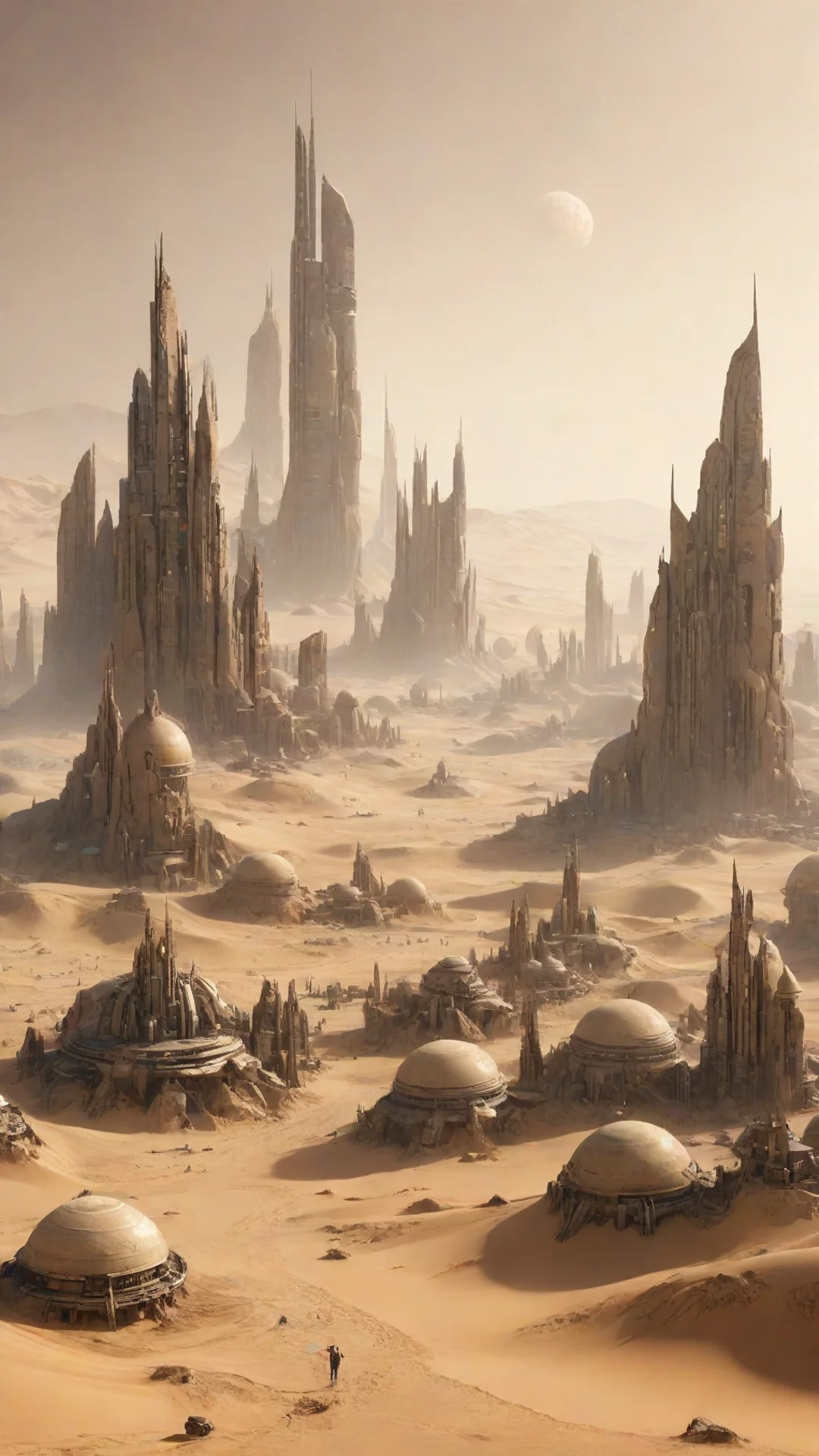 aiartstation art city futuristic sand planet confident engaging wow 3 hdtall