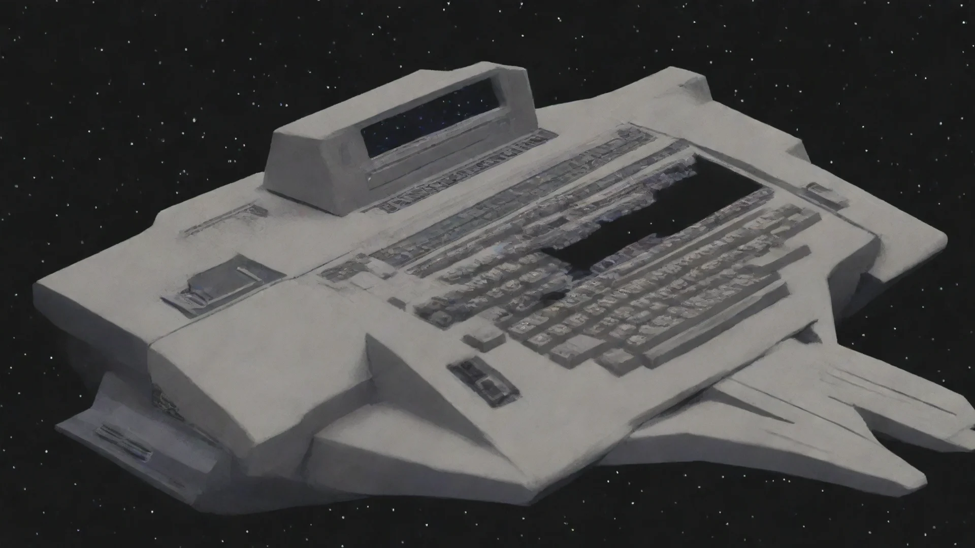aiartstation art commodore 64 spaceship 200x160 pixels confident engaging wow 3 wide