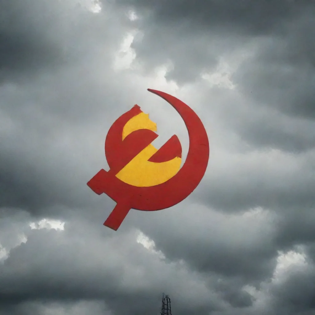aiartstation art communist symbol with torm symbol confident engaging wow 3