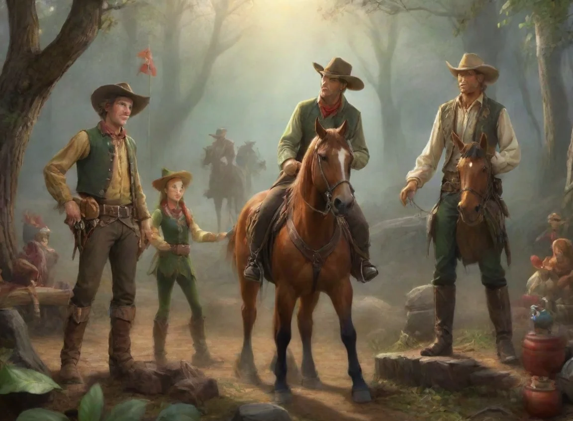 aiartstation art cowboy and elves hd confident engaging wow 3 landscape43