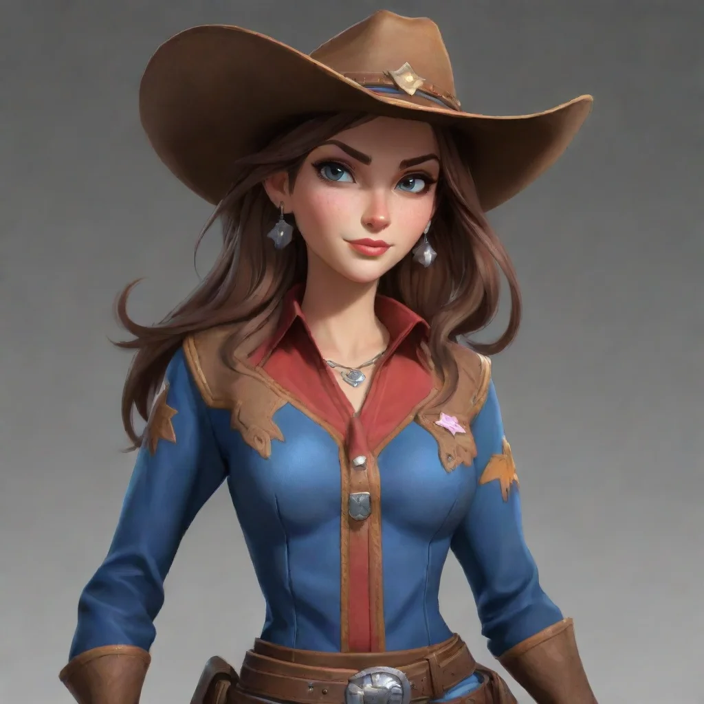 aiartstation art cowgirl hd confident engaging wow 3