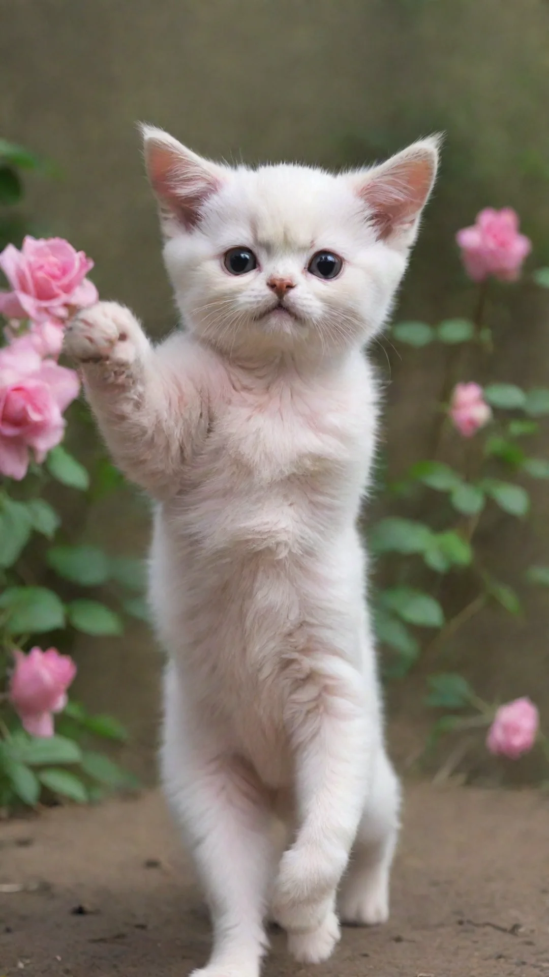 aiartstation art cria a imagem de um gato rosa voando confident engaging wow 3 tall