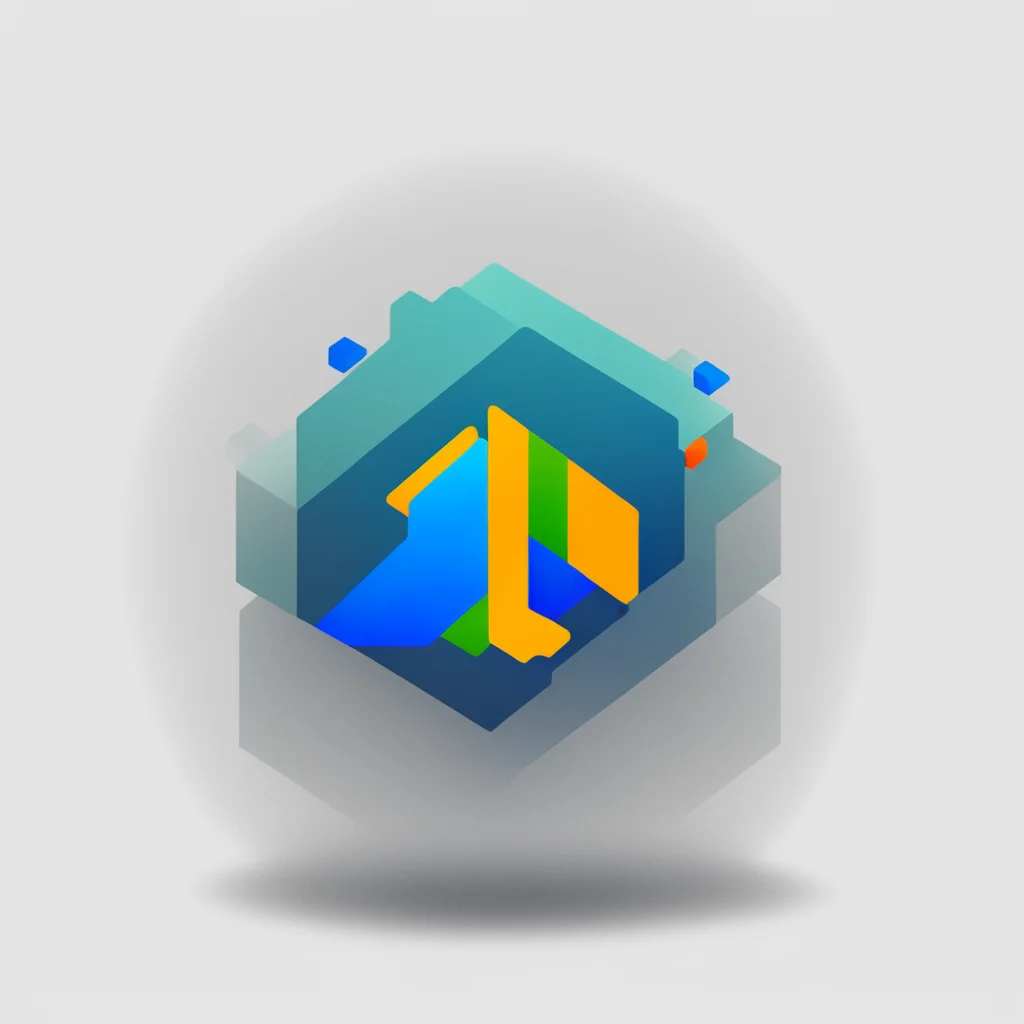artstation art cubix program application  logo confident engaging wow 3