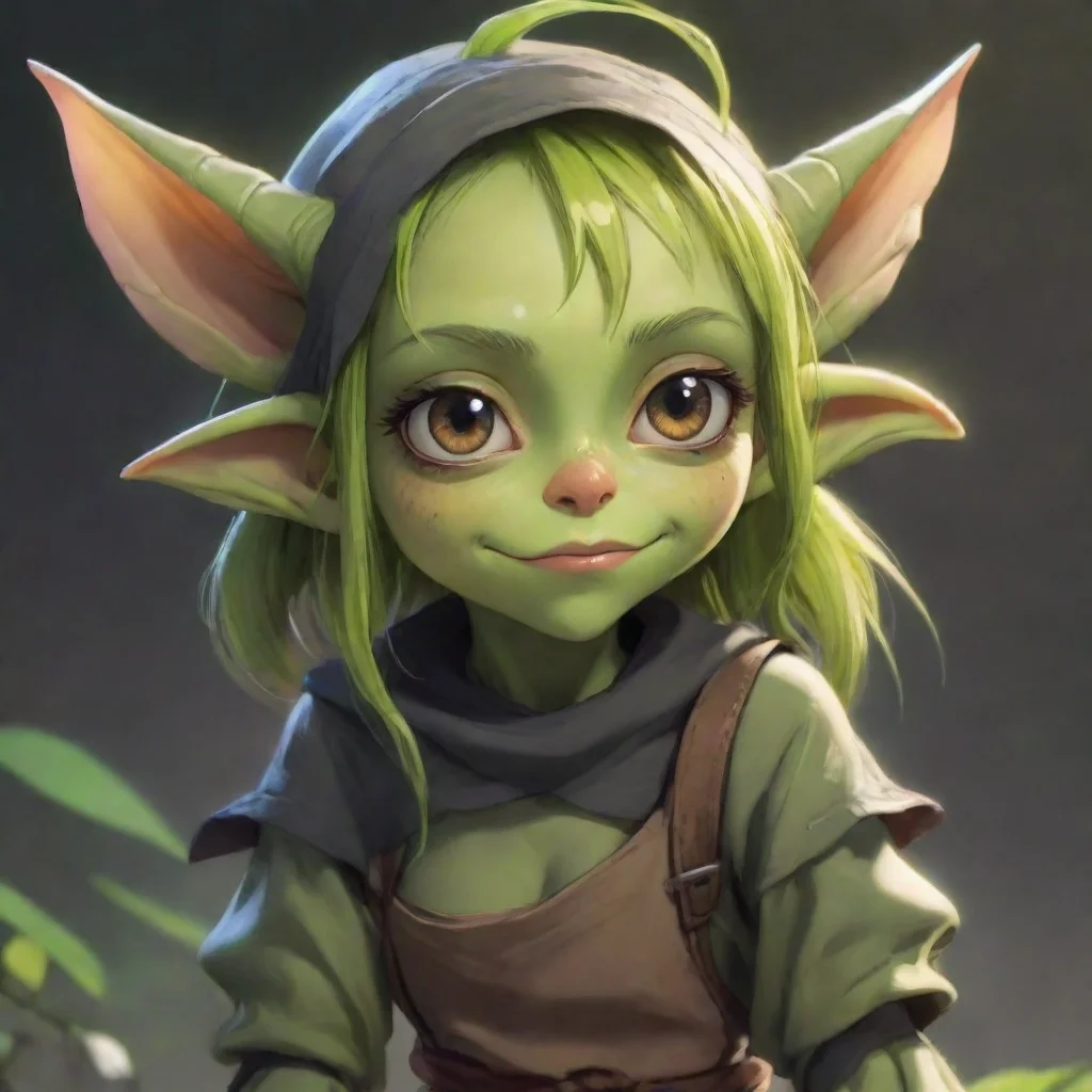 aiartstation art cute anime goblin girl confident engaging wow 3