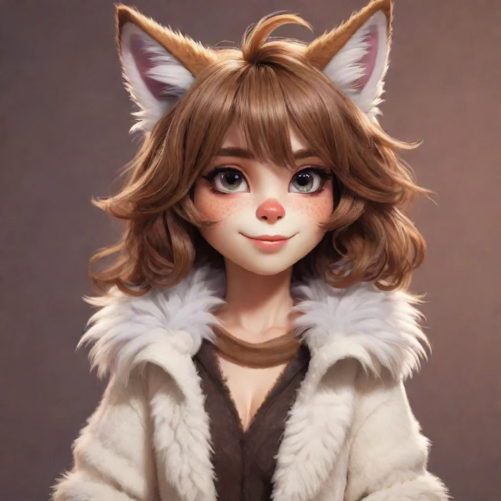 aiartstation art cute anthropomorphized furry woman  confident engaging wow 3