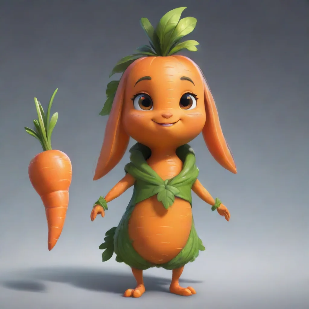 aiartstation art cute carrot hd confident engaging wow 3