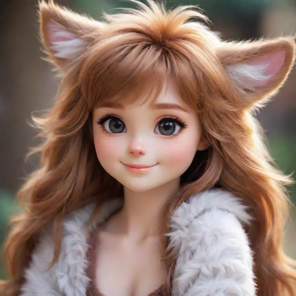 artstation art cute furry girl confident engaging wow 3