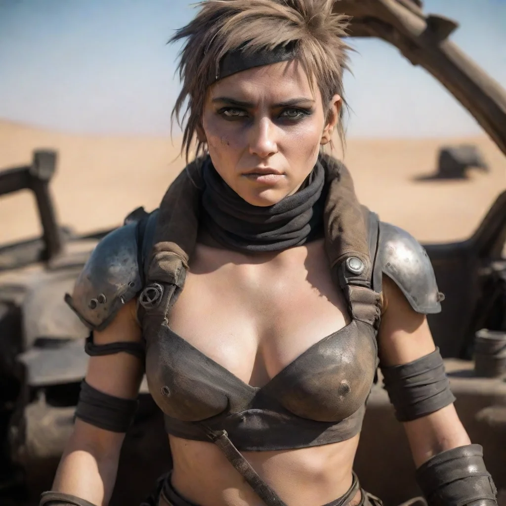 aiartstation art cute mad max soldier woman first person romantic confident engaging wow 3