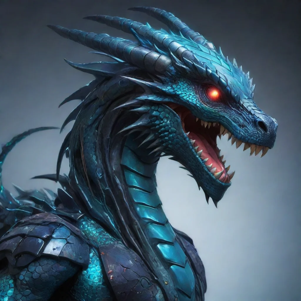 artstation art cyber dragon confident engaging wow 3