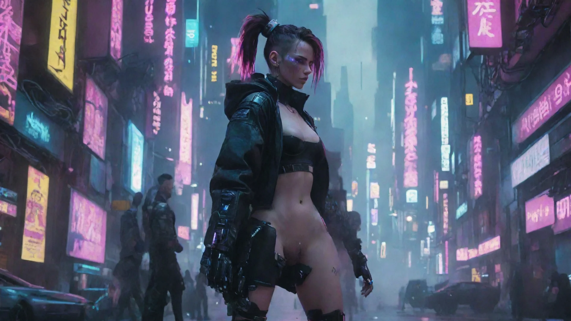 artstation art cyberpunk confident engaging wow 3 hdwidescreen