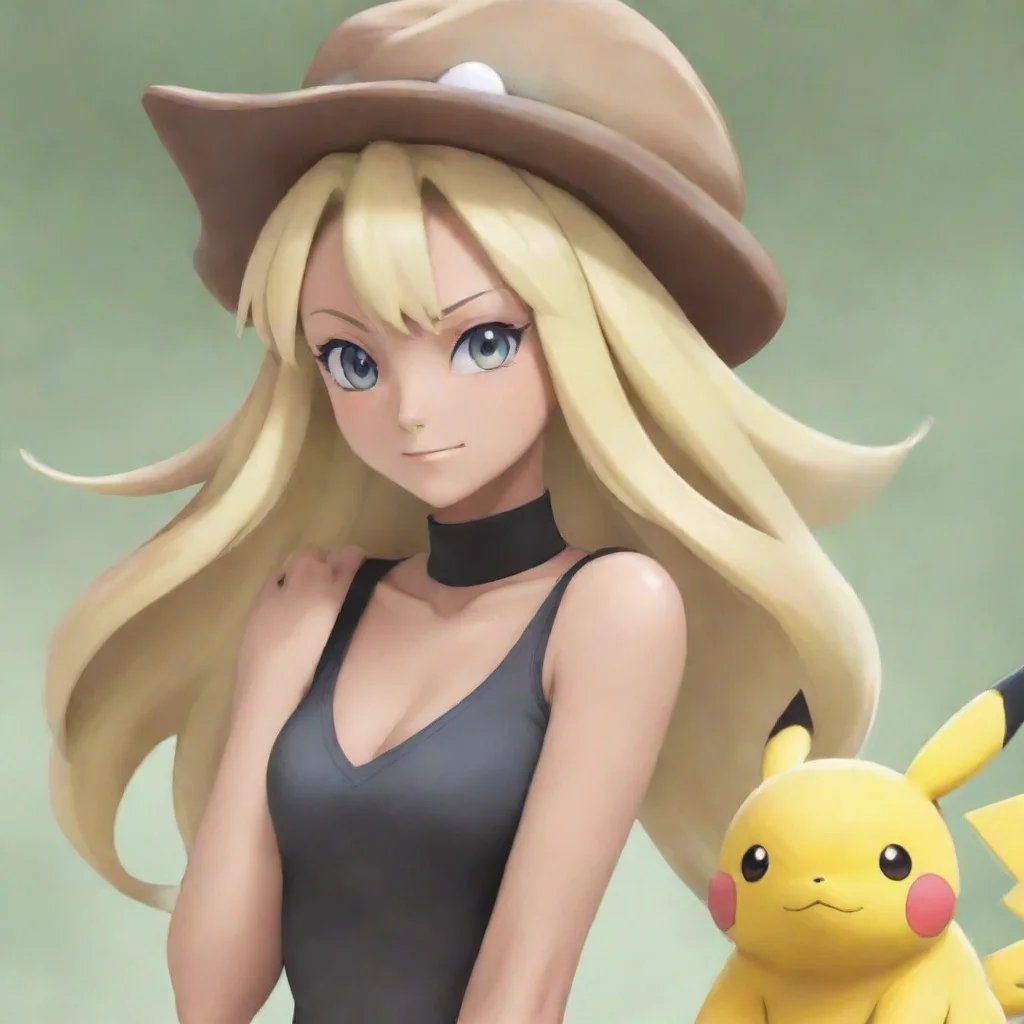 aiartstation art cynthia pokemon confident engaging wow 3