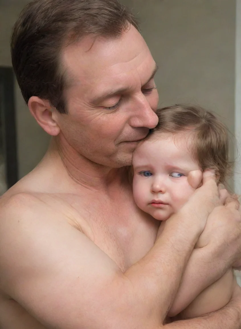 artstation art dad caresses daughter confident engaging wow 3 portrait43