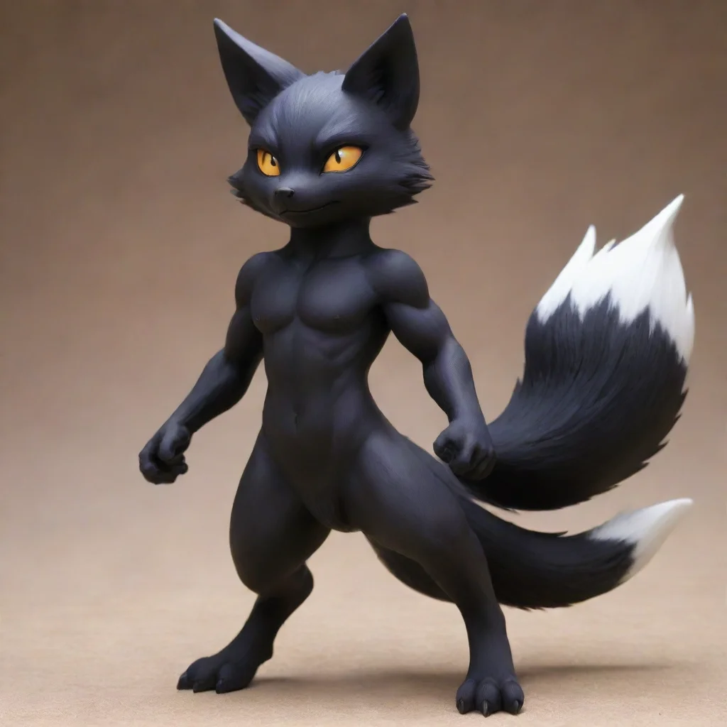 aiartstation art demon kemono black fox confident engaging wow 3
